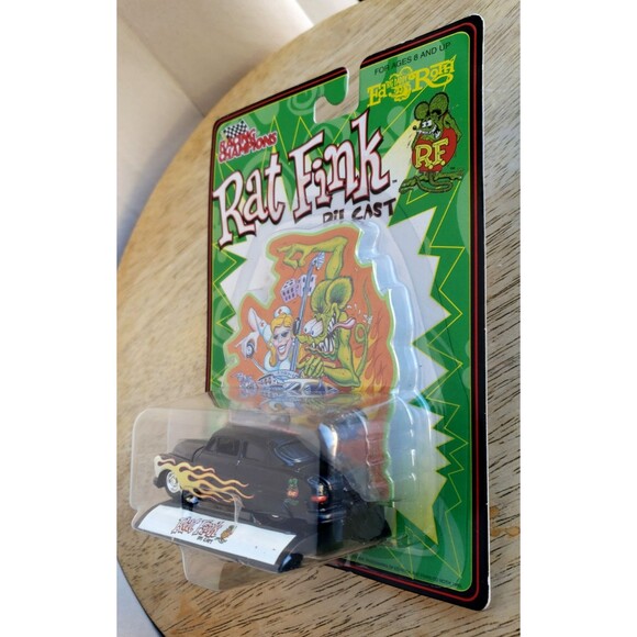 Racing Champions MERCURY Black RAT FINK LAKE PIPES SAVE LIVES! Ed Big Daddy Roth - Picture 11 of 14